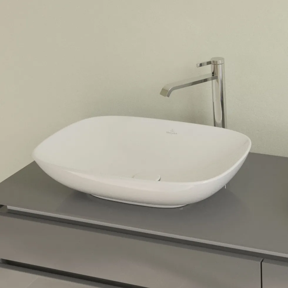Villeroy & Boch Loop & Friends Curved Countertop Basin - 560 x 380mm