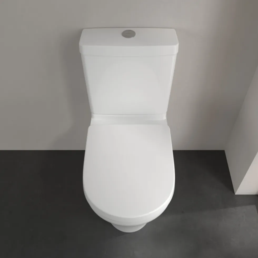 Villeroy & Boch O.novo Comfort Height Rimless Closed Coupled Toilet with Soft Close Toilet Seat