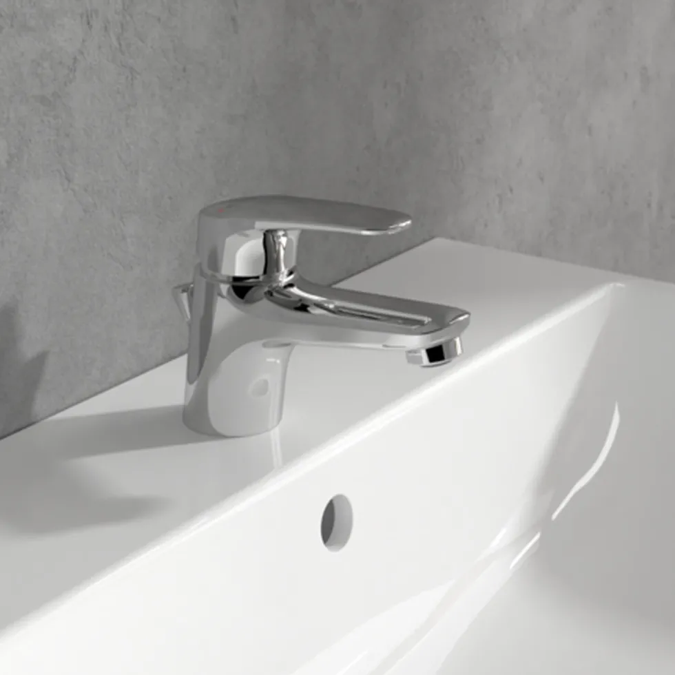 Villeroy & Boch O.novo Start Mini Basin Mixer Tap & Pop Up Waste