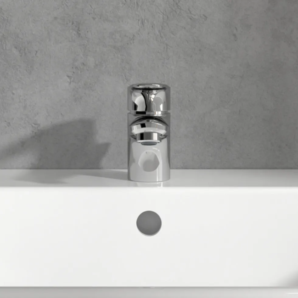 Villeroy & Boch O.novo Start Mini Basin Mixer Tap & Pop Up Waste