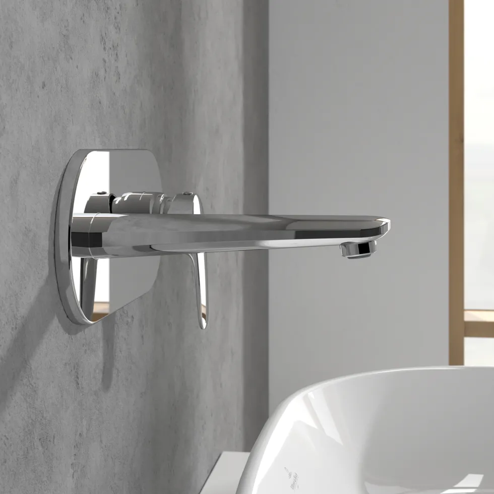 Villeroy & Boch O.novo Start Wall Mounted Basin Mixer Tap & Easy Installation Box