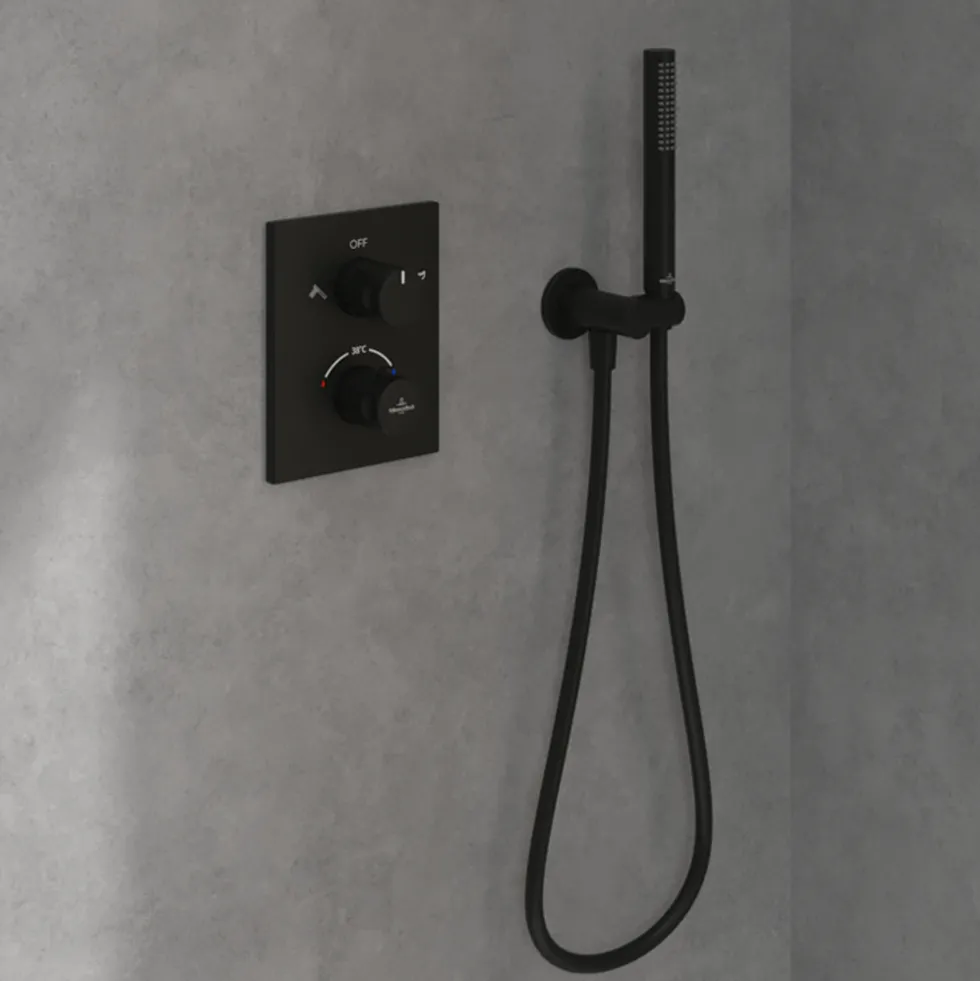 Villeroy & Boch Universal Concealed 2 Outlet Thermostatic Valve & Easy Installation Box