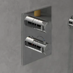 Villeroy & Boch Universal Concealed 2 Outlet Thermostatic Valve & Easy Installation Box
