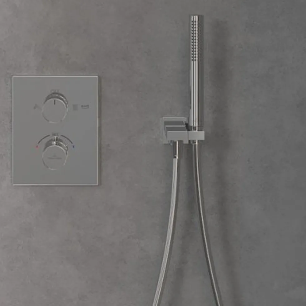 Villeroy & Boch Universal Concealed 2 Outlet Thermostatic Valve & Easy Installation Box
