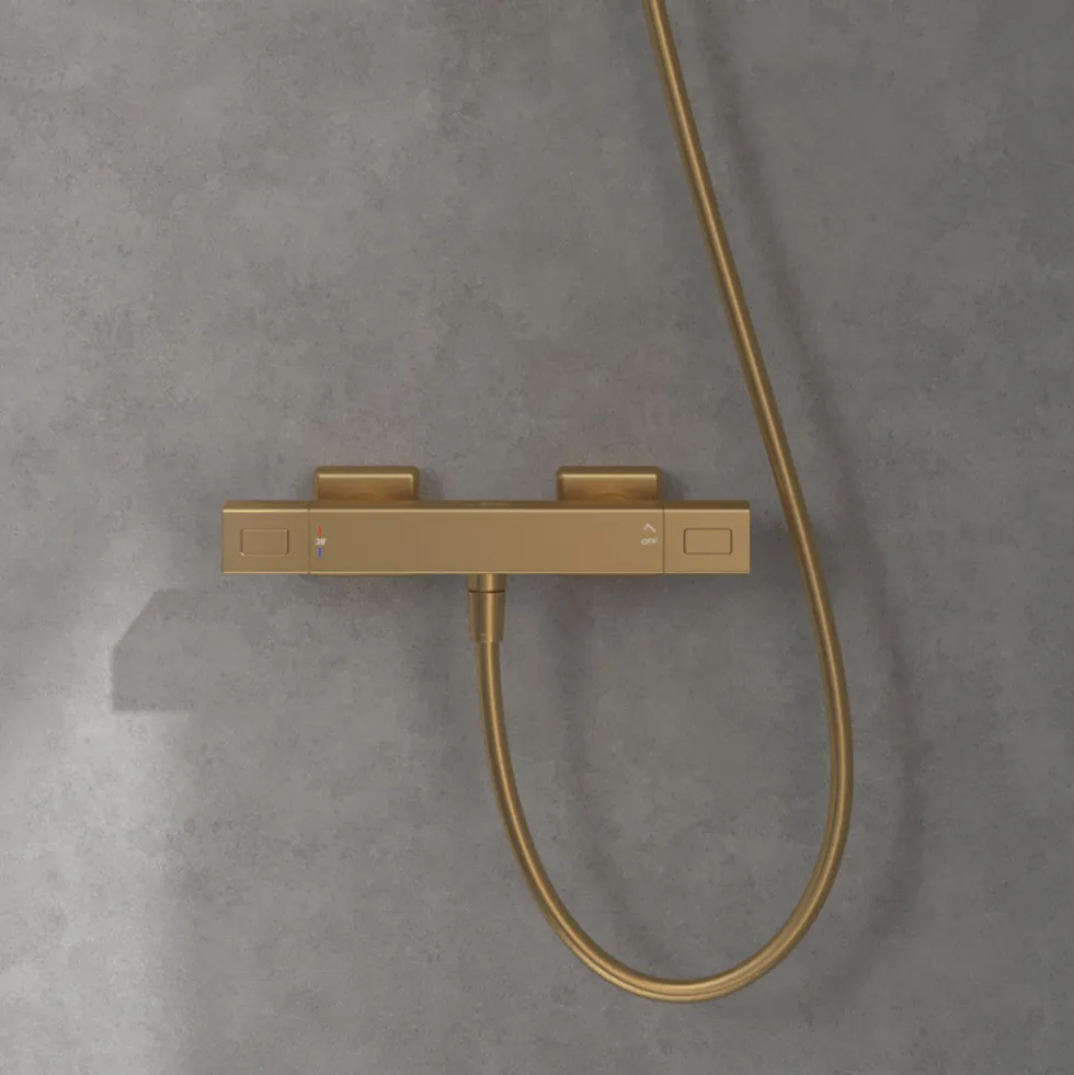 Villeroy & Boch Universal Cool Touch Exposed Square Thermostatic Shower Mixer