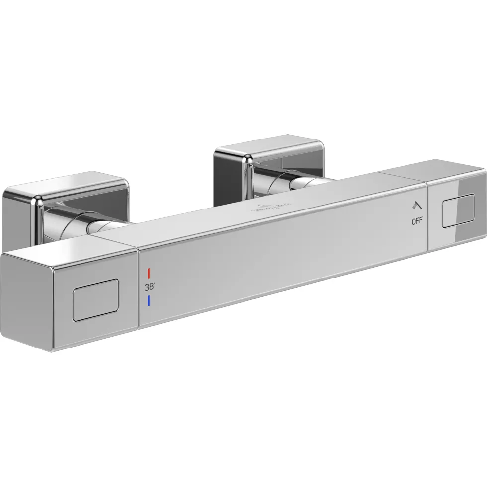 Villeroy & Boch Universal Cool Touch Exposed Square Thermostatic Shower Mixer