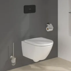 Villeroy & Boch ViConnect Pro 2.0 Frame with Subway 3.0 TwistFlush Rimless Wall Mounted Toilet, Flush Plate & Soft Close Toilet Seat