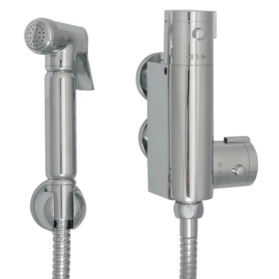 VOS Douche Kit with Thermostatic Valve - Chrome