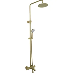 VOS Exposed 3 Outlet Rigid Riser Thermostatic Shower Set