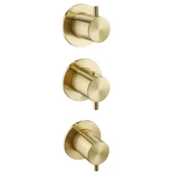 VOS Modular 3 Outlet Concealed Thermostatic Shower Valve - 3 Handles
