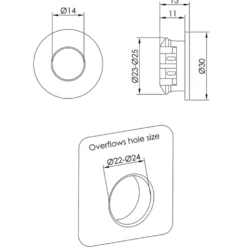 VOS Round Overflow Cover