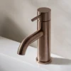 VOS Single Lever Basin Mixer - Brushed Bronze