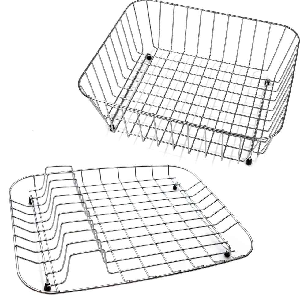 Wire Basket & Plate Drainer for 1.5 Bowl Sinks