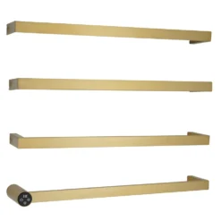 Zyon Flat Bar Heated Dry Electric Towel Rail